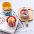 Tray Cheese Dish Wholesale Wholesale Pot-point Baking Single Handle Ceramic Creative Baking for Home Use